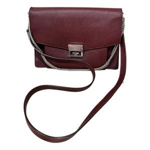 GV3 burgundy grainy leather cross body bag
  GIVENCHY: shoulder bags -